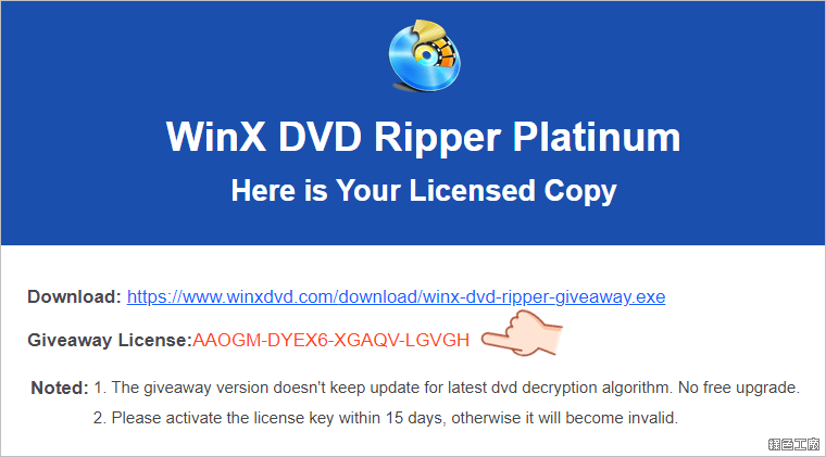 WinX DVD Ripper Platinum DVD 轉檔的最佳助手，各種格式通通搞定