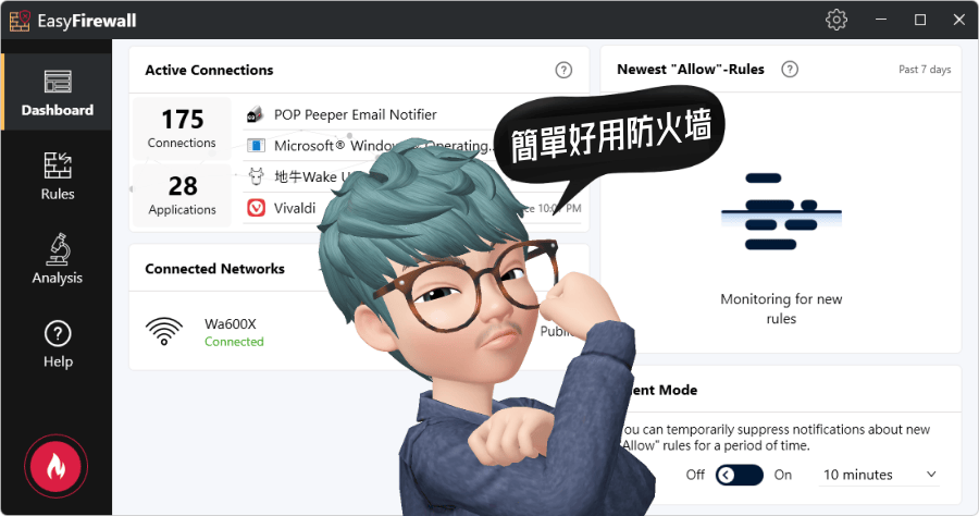 限時免費 Abelssoft EasyFirewall 2025 簡單好用的防火牆推薦