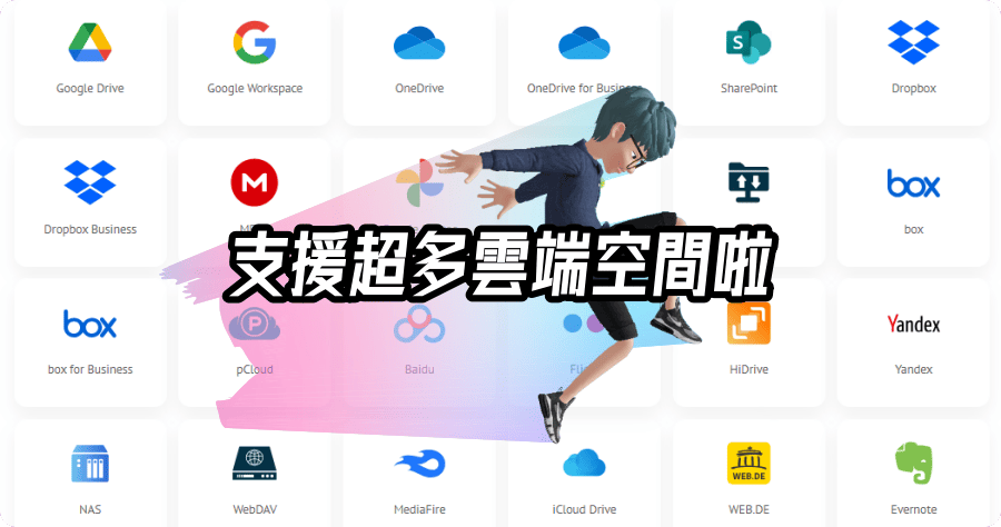 限時免費 MultCloud 500GB 雲端硬碟界的檔案總管，跨雲端同步備份管理工具