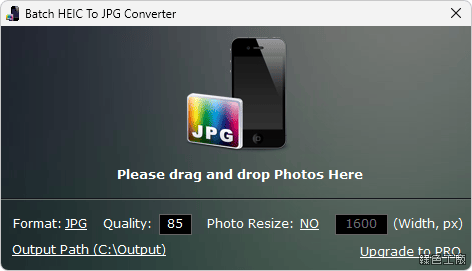 PDFZilla Batch HEIC To JPG Converter 轉檔工具