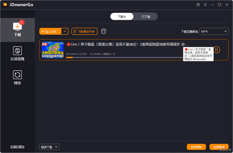 iDownerGo Video Downloader 全方位影音下載工具