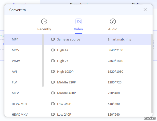 OneConv Video Converter 線上影音下載工具大全