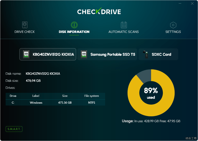 CheckDrive 2025 檢測硬碟異常狀態