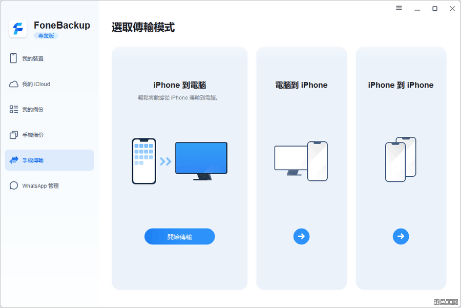 AOMEI FoneBackup Pro iOS 裝置備份與檔案傳輸