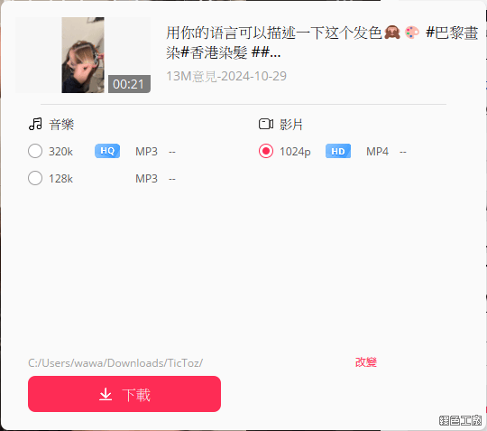 TicToz 主打 TikTok 下載的全能線上影音下載工具