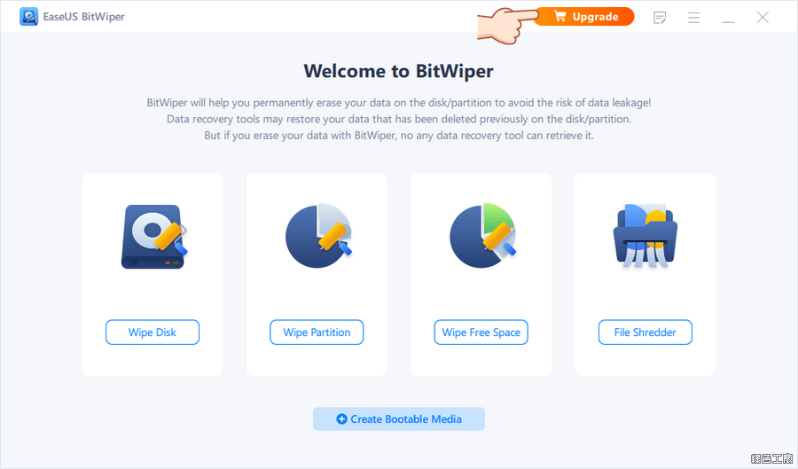 EaseUS BitWiper 硬碟清除檔案清除的絕佳利器