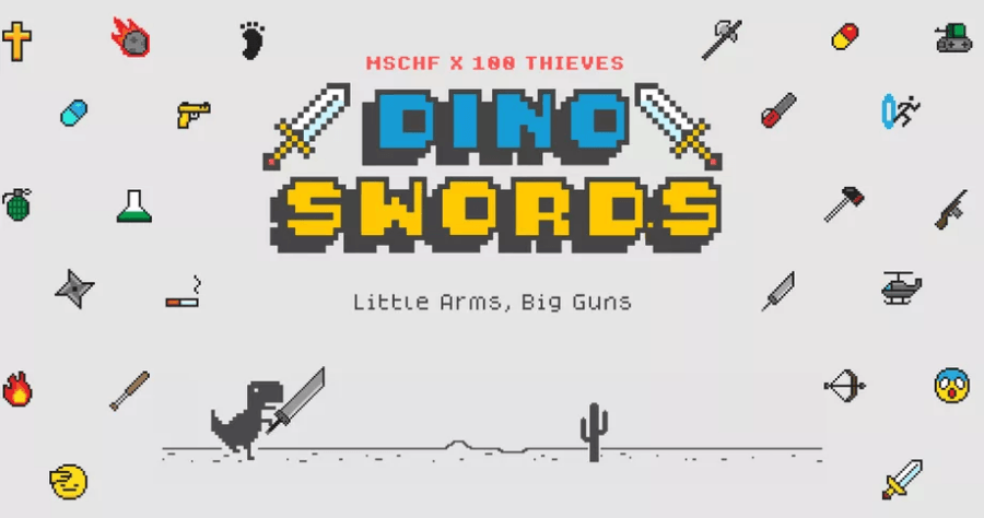 Dino Swords 改編過後的離線小恐龍遊戲 ! 擁有 26 種不同武器，不管電腦手機都能暢玩無阻 !