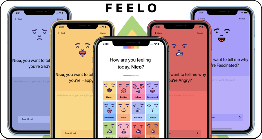 Feelo 擁有 16 種表情的情緒日記 App，可記錄你每一天的喜怒哀樂！（iPhone / iPad）