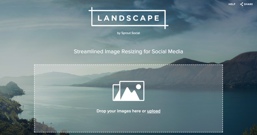 Landscape 免費線上圖片裁切工具，裁切出所有社群平台需要的不同比例！