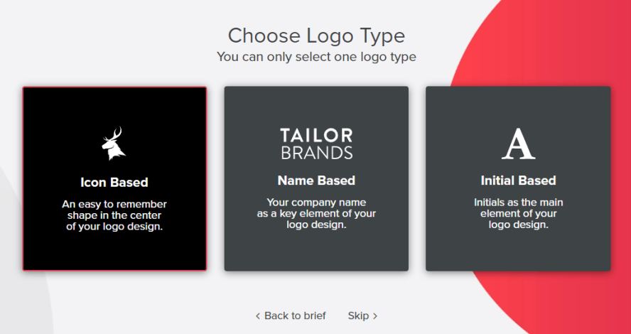 Tailor Brands 自動幫你分析做出屬於你個人品牌 LOGO 的好工具 !
