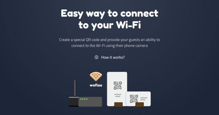 Waflee 免費線上列印 Wi-Fi QR Code 產生器，讓客人方便連線到 Wi-Fi 的好工具