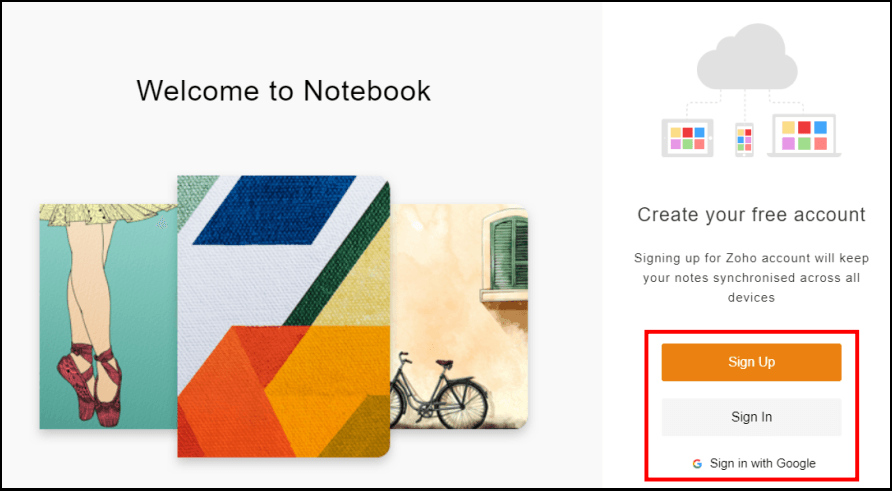 Zoho Notebook 免費筆記工具，支援手機 APP、瀏覽器及自動儲存功能