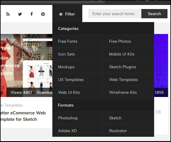 PSDDD.co 免費獲取專業 PSD 檔的好網站，也提供背景模版和 UI 等元件資源