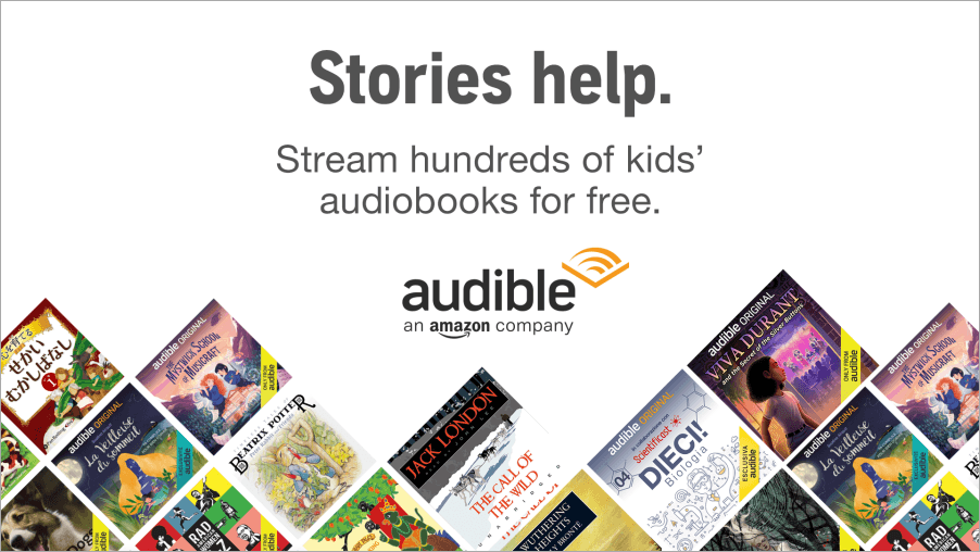 亞馬遜 Audible Stories 線上有聲書，適合大小孩一同學習語言的好地方！