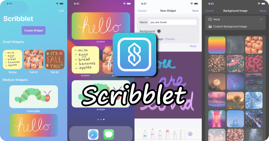 Scribblet 手寫/繪圖小工具，可在 iPhone 螢幕放上個人待辦事項及繪畫作品