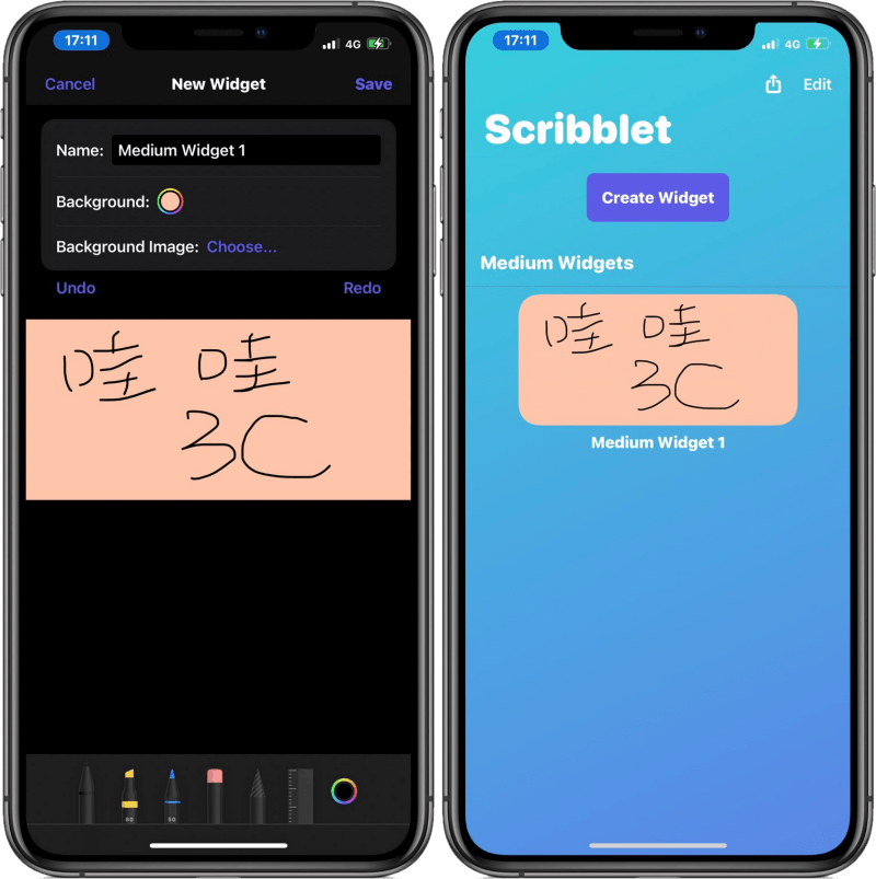 Scribblet 手寫與繪圖小工具，讓你在 iPhone 螢幕上放上待辦事項與繪畫作品