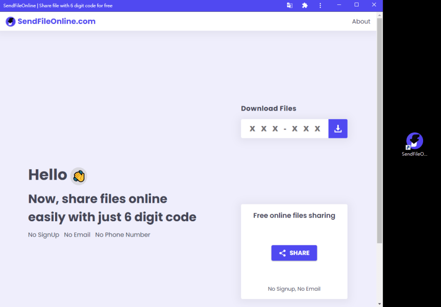 SendFileOnline 線上免費快速檔案分享工具，只需輸入 6 位代碼就能輕鬆下載！