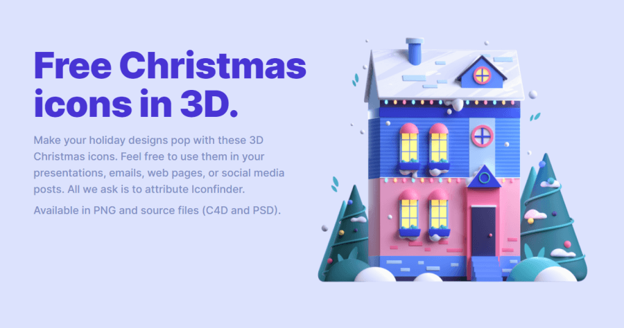 Free Christmas icons in 3D 免費 3D 聖誕 PNG 圖示素材庫， 12 種可愛聖誕款式任你挑且可自選圖示解析度！