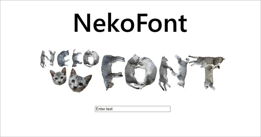 NekoFont 可愛貓咪字體產生器，各種超 Q 字體讓人看了超療癒！