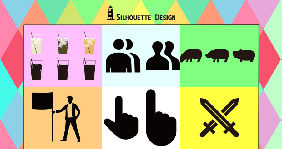 Silhouette Design 日本優質剪影素材圖庫，支援 JPG、PNG、SVG 以及 Ai 格式！