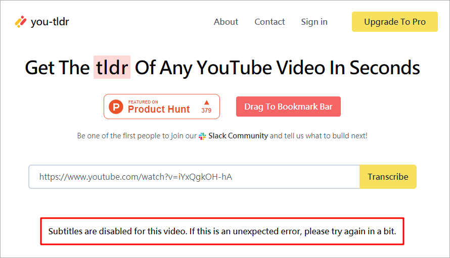 you-tldr 抓取 YouTube 影片段落文字工具，讓你學英文更方便！