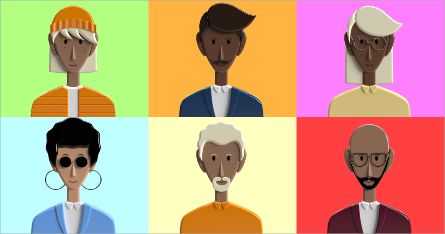 Power People Platform 好看的 3D 人物頭像 PNG、PSD 素材網！100% 完全免費並可商用！