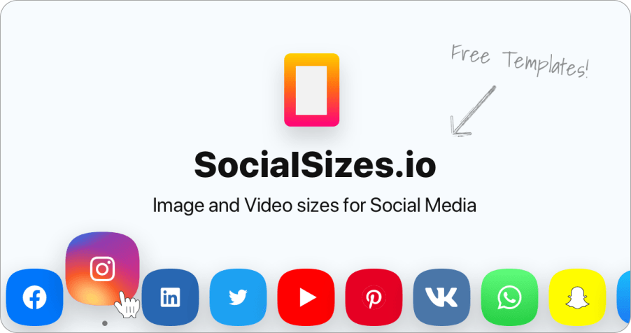 Socialsizes.io 好用的社群網站圖片調整工具，完全免費無須註冊！