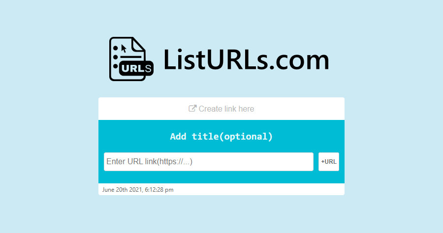 ListURLs 免費線上合併網址工具，只需一鍵就能將多個網址合併成單一縮網址！