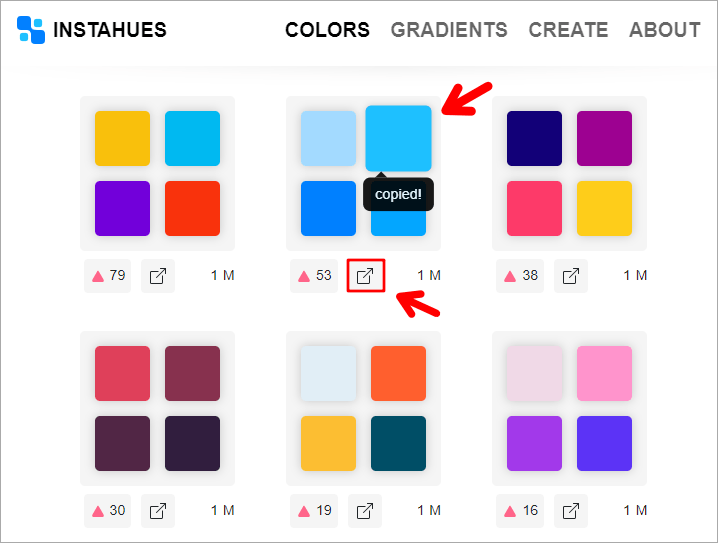 InstaHues 超實用的線上選色工具，單一色/漸層色/自創色任你選！