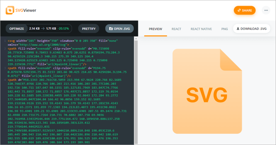 SVG Viewer 免費線上 SVG 檢視工具，支援圖檔最佳化及轉 PNG 格式！