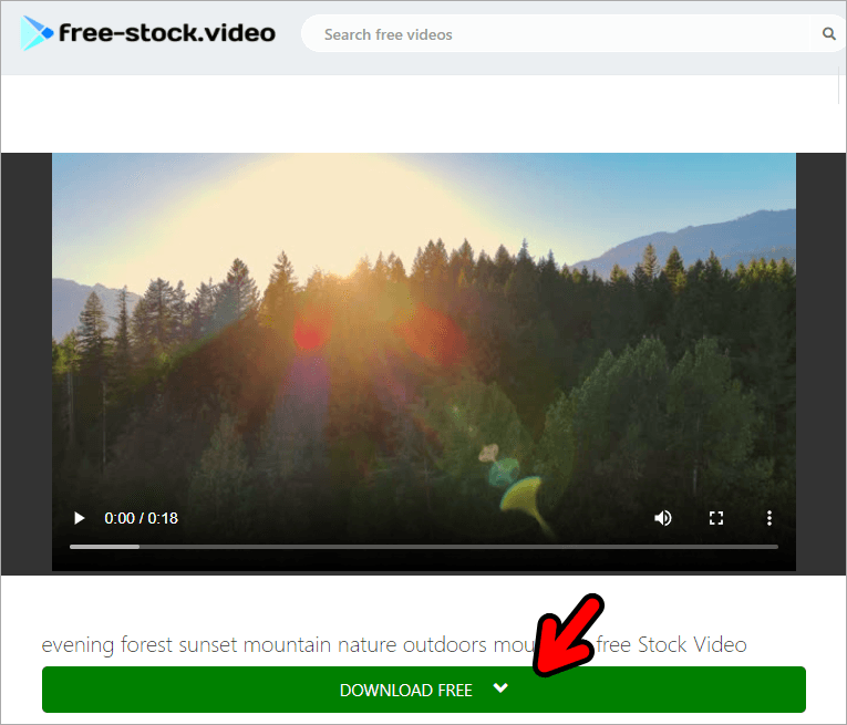 Free-Stock.Video 免費線上 4K 高畫質影片素材網，免註冊並可做個人及商業用途！