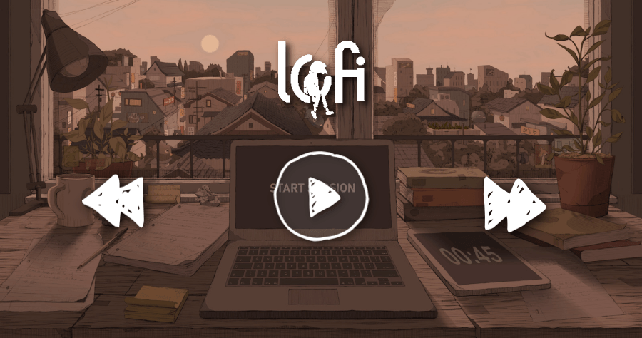 lofi.co 超美的互動式 Lofi 音樂網，能讓你在辦公或讀書時更加專注！