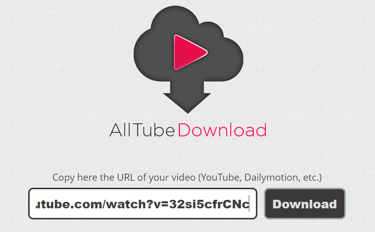 AllTube Download 線上 YouTube 影片/音訊下載工具，貼上網址即可完成！