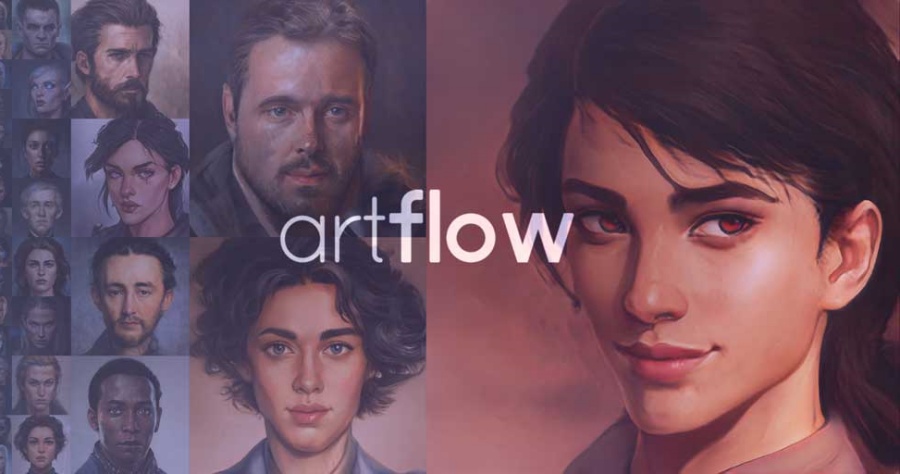 Artflow 有趣的 AI 虛擬頭像產生器，讓你製作出具有藝術風格的頭像！