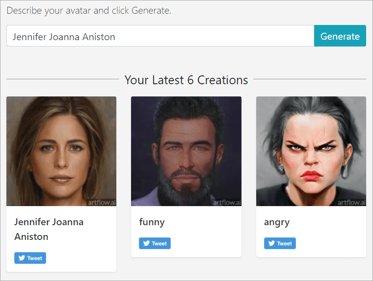 Artfolw 有趣的 AI 虛擬頭像產生器，讓你免費製作具有藝術風格的頭像！