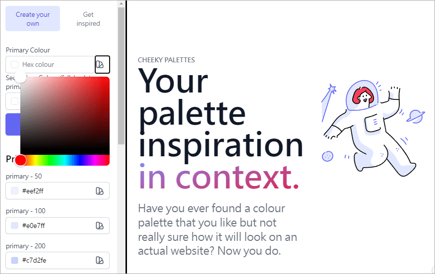 Cheeky Palettes 網頁設計師必備線上調色盤，讓你配色靈感源源不斷！