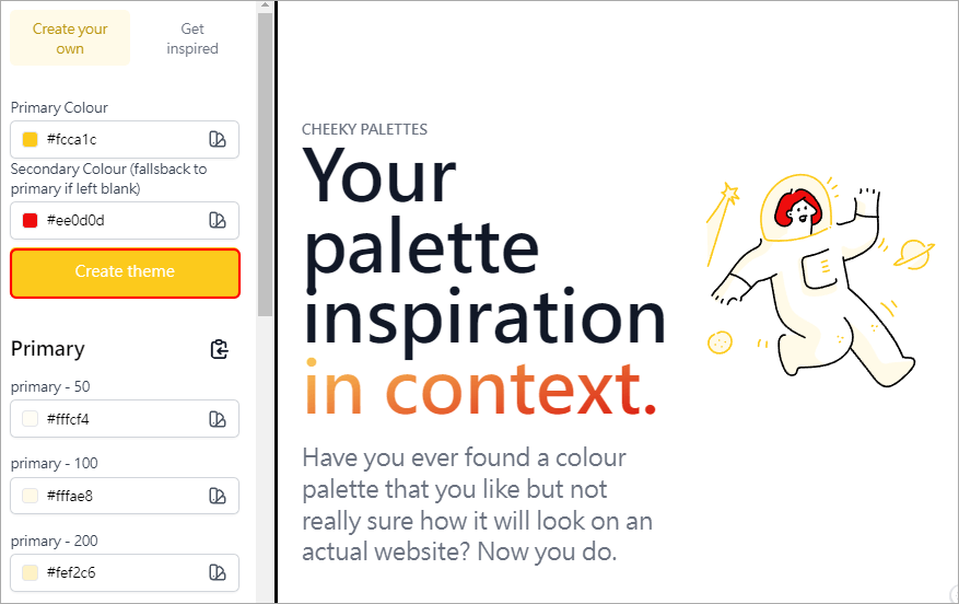 Cheeky Palettes 網頁設計師必備線上調色盤，讓你配色靈感源源不斷！