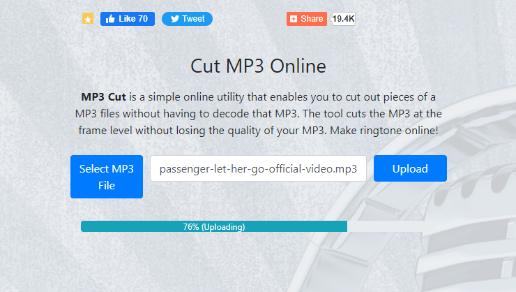 Cut MP3 Online 一款超好用的線上音樂剪輯工具，非常適合用來製作手機鈴聲！