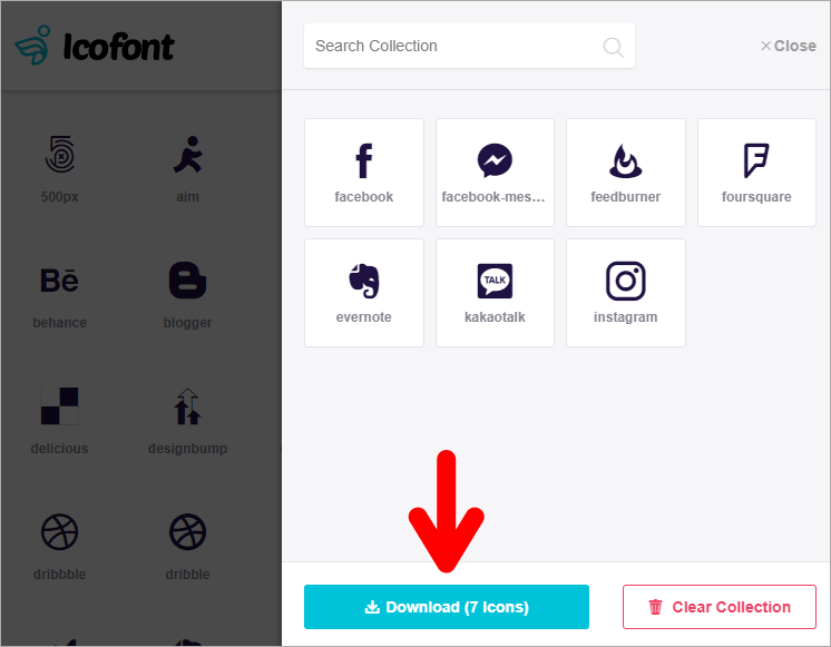 IcoFont 超過 2100+ 的免費 SVG icon 圖庫，共有 30 種主題並支援 HTML 字元值參照！
