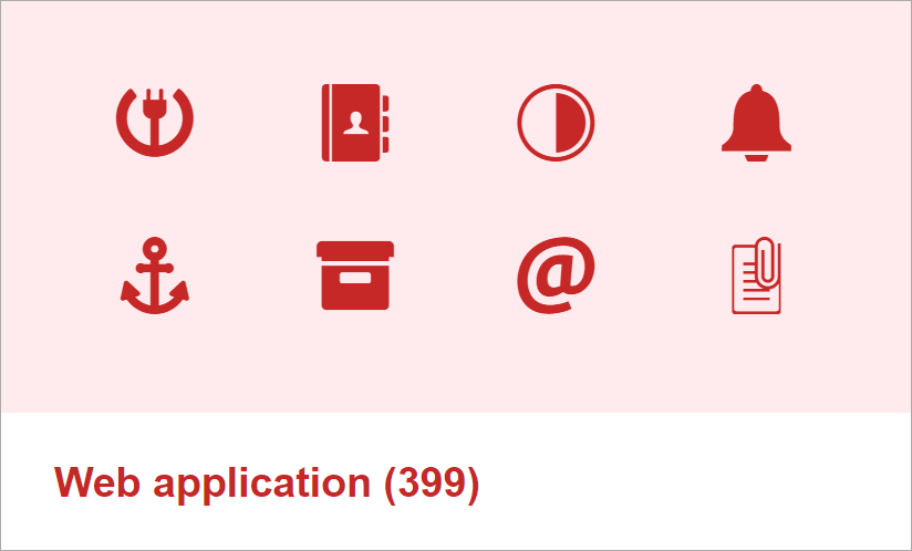 IcoFont 超過 2100+ 的免費 SVG icon 圖庫，共有 30 種主題並支援 HTML 字元值參照！