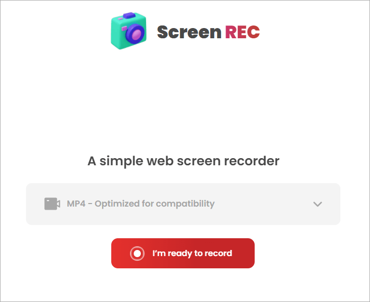 ScreenREC 史上最方便的免費線上螢幕錄影工具，直接開啟網站就能立即使用！