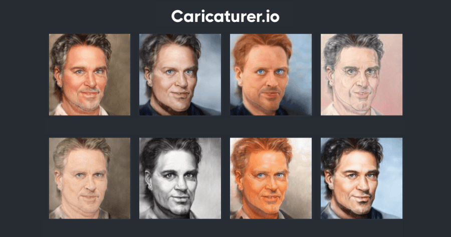 Caricaturer.io 有趣的 AI 漫畫頭像產生器，最多能產生 64 種不同漫畫面孔！