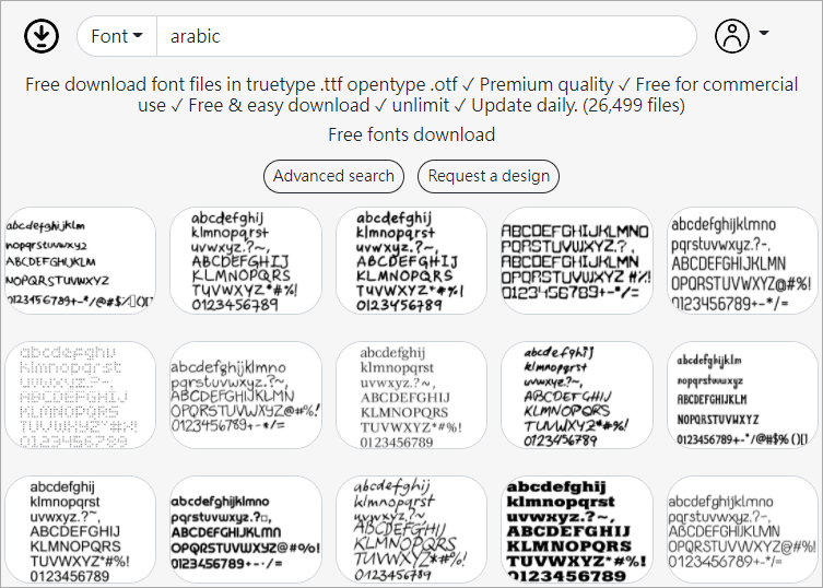 Free fonts download 免費商用英文字體網，25000+ 英文字體樣式任你挑選！