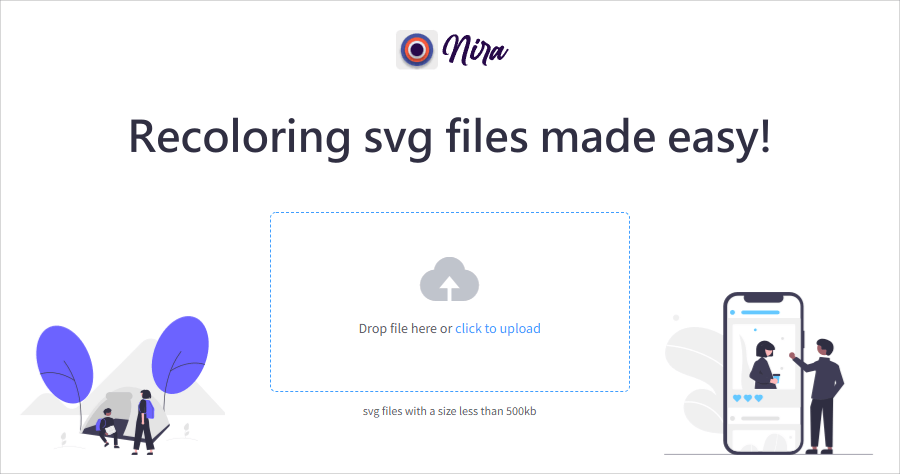 Nira 超方便的 SVG 圖檔顏色修改器，還會提供你多種配色方案！