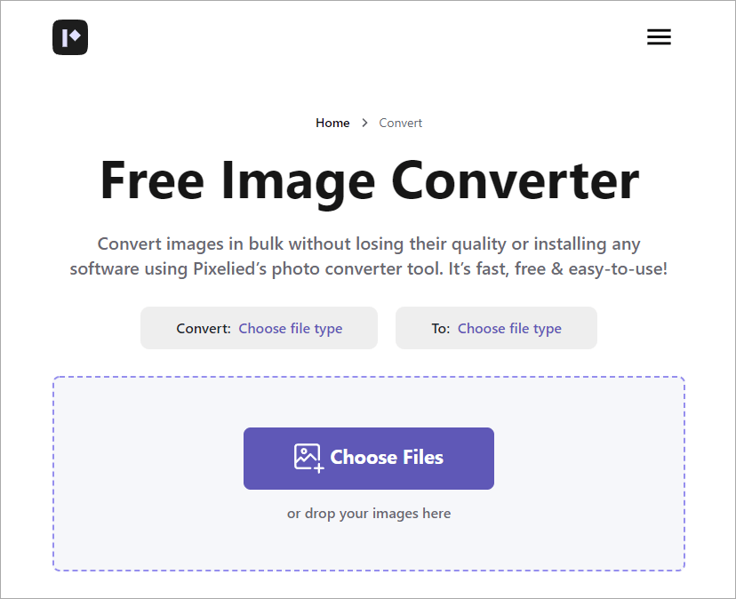 Pixelied 強大又方便的線上圖檔轉換工具！完全免費並能同時處理多張圖片與編輯！