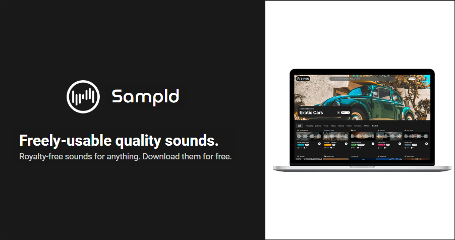Sampld 高品質 WAV 音訊下載網，完全免費還可做商業用途！