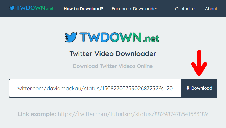 Twdown 超方便的線上免費 Twitter 影片下載網，一鍵就可下載並支援 MP3 檔案！