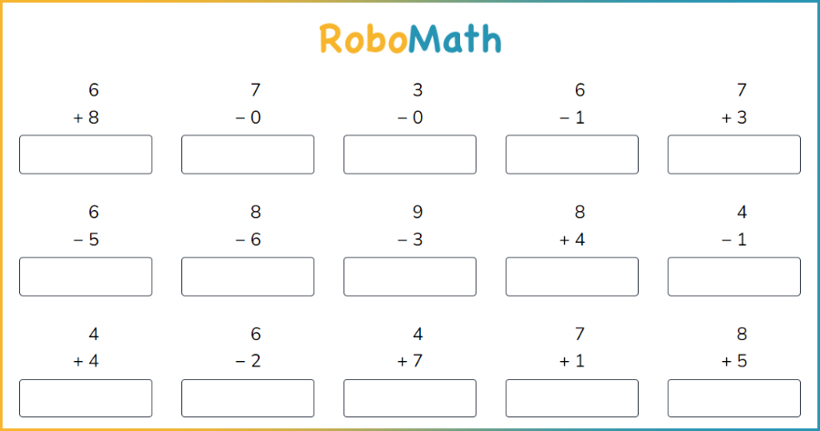 RoboMath 孩子最佳線上數學練習網，四則運算通通有還可計時搶答！