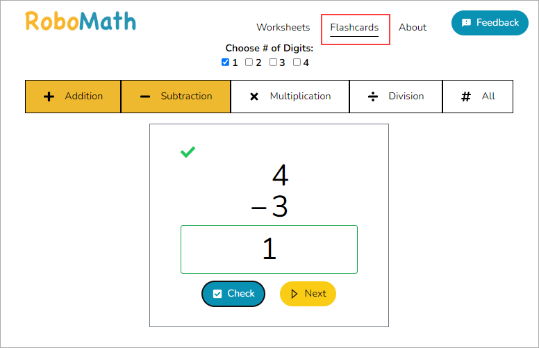 RoboMath 孩子的最佳線上數學練習網，四則運算通通有還可計時搶答！