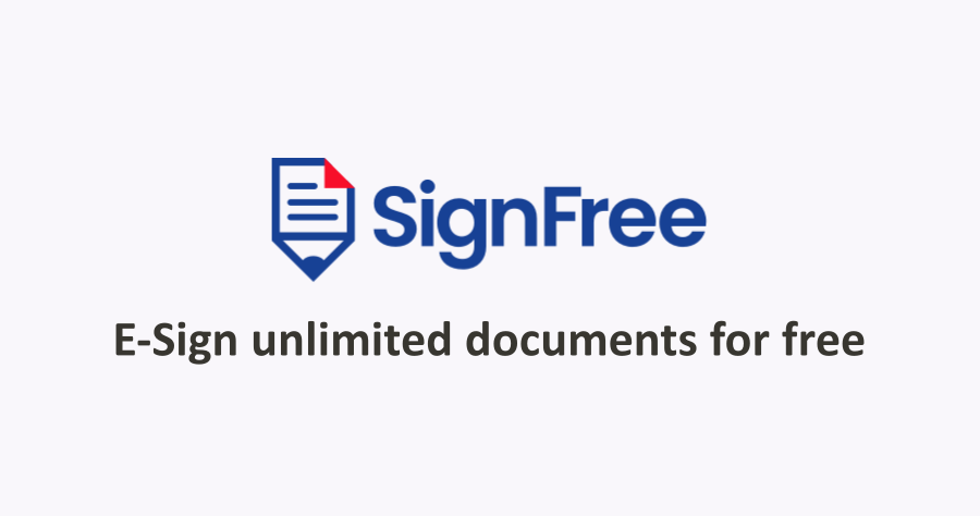SignFree 最受好評的線上文件簽名工具，100%免費開啟網站就可使用！